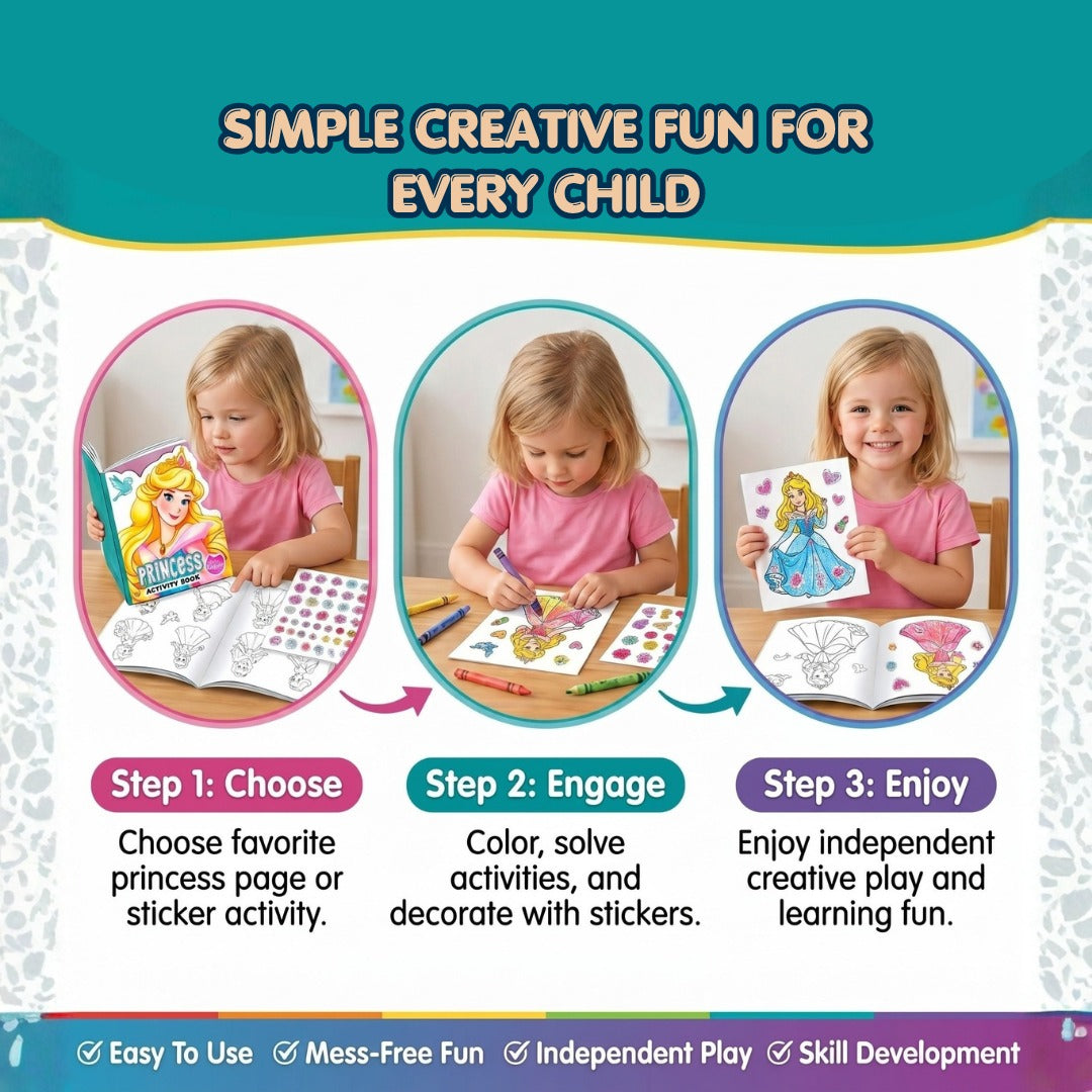 Princess Activity Book with Stickers