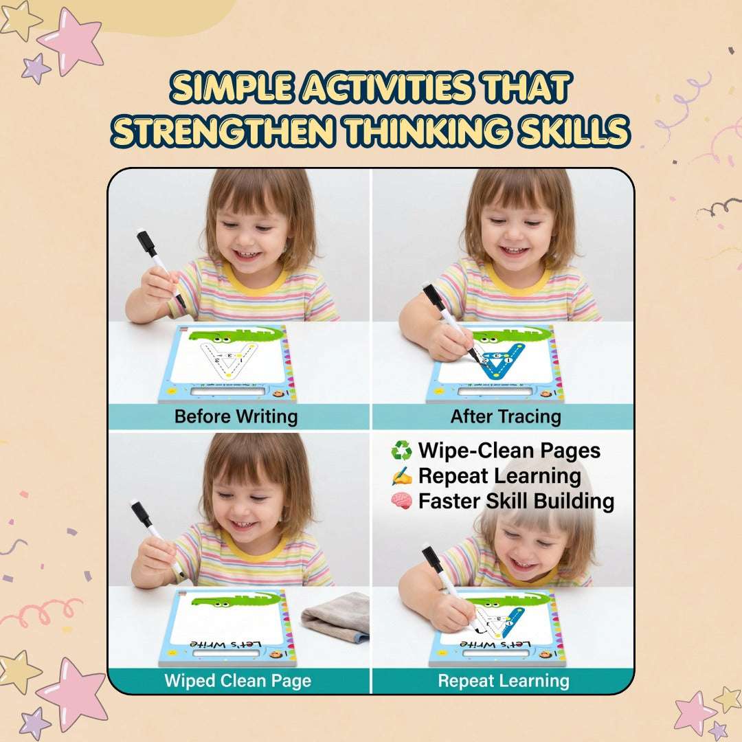 Let's Write ABC – Reusable Writing Practice Book