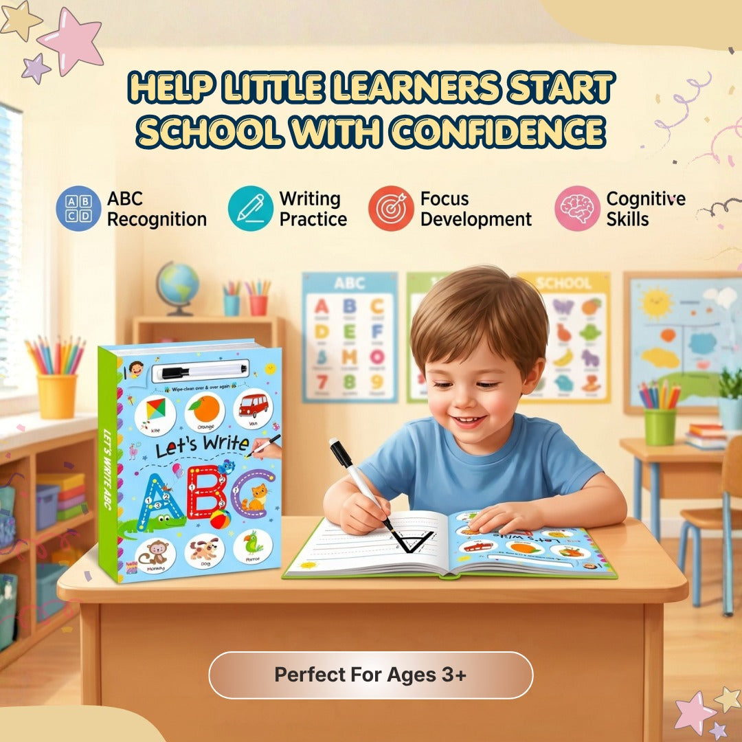 Let's Write ABC – Reusable Writing Practice Book