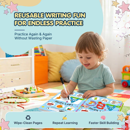 Let's Write ABC – Reusable Writing Practice Book