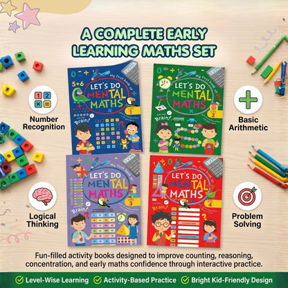 Let's Do Mental Maths – Early Learning Activity Book Set (Levels 1–4)