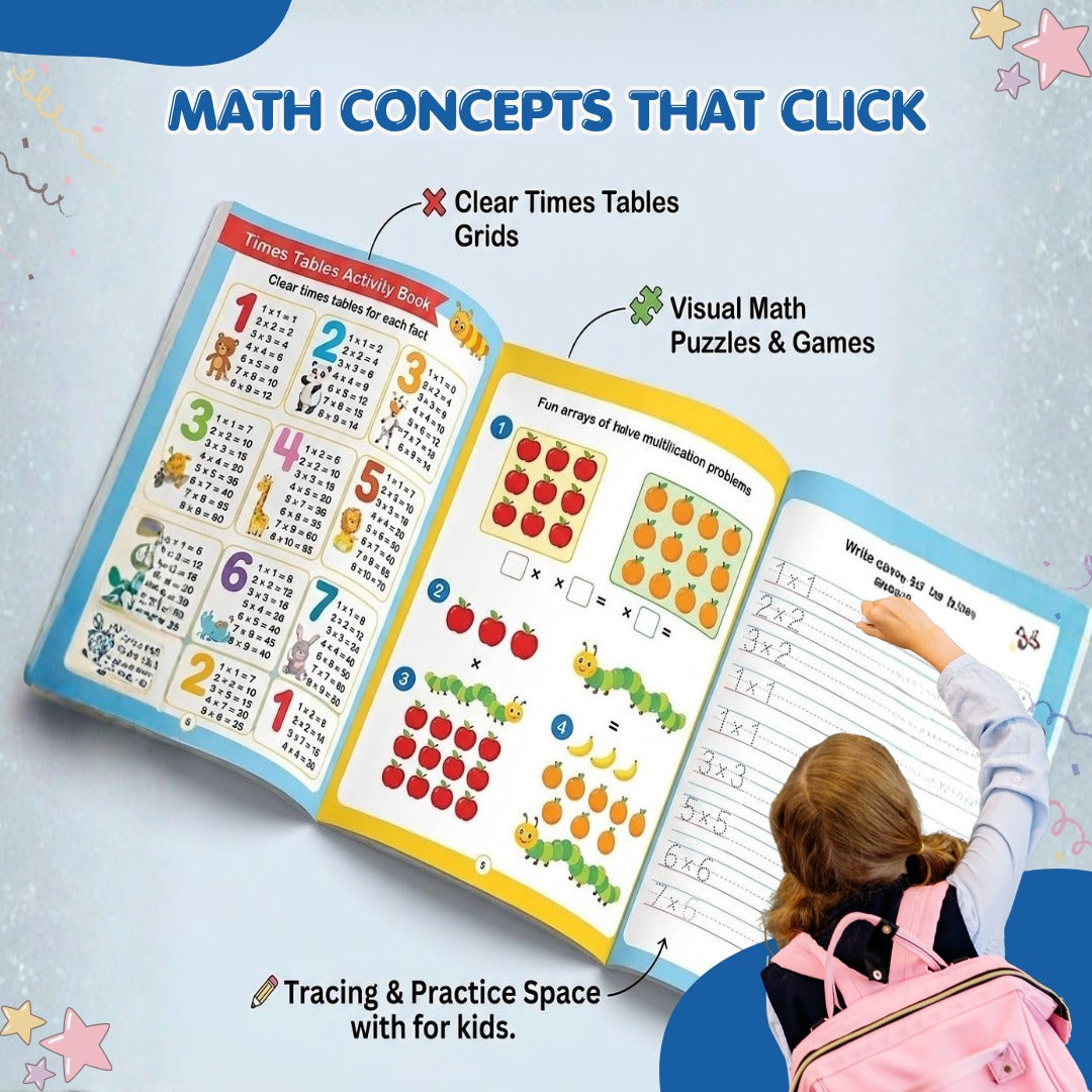 Little Geniuses Times Tables Activity Book