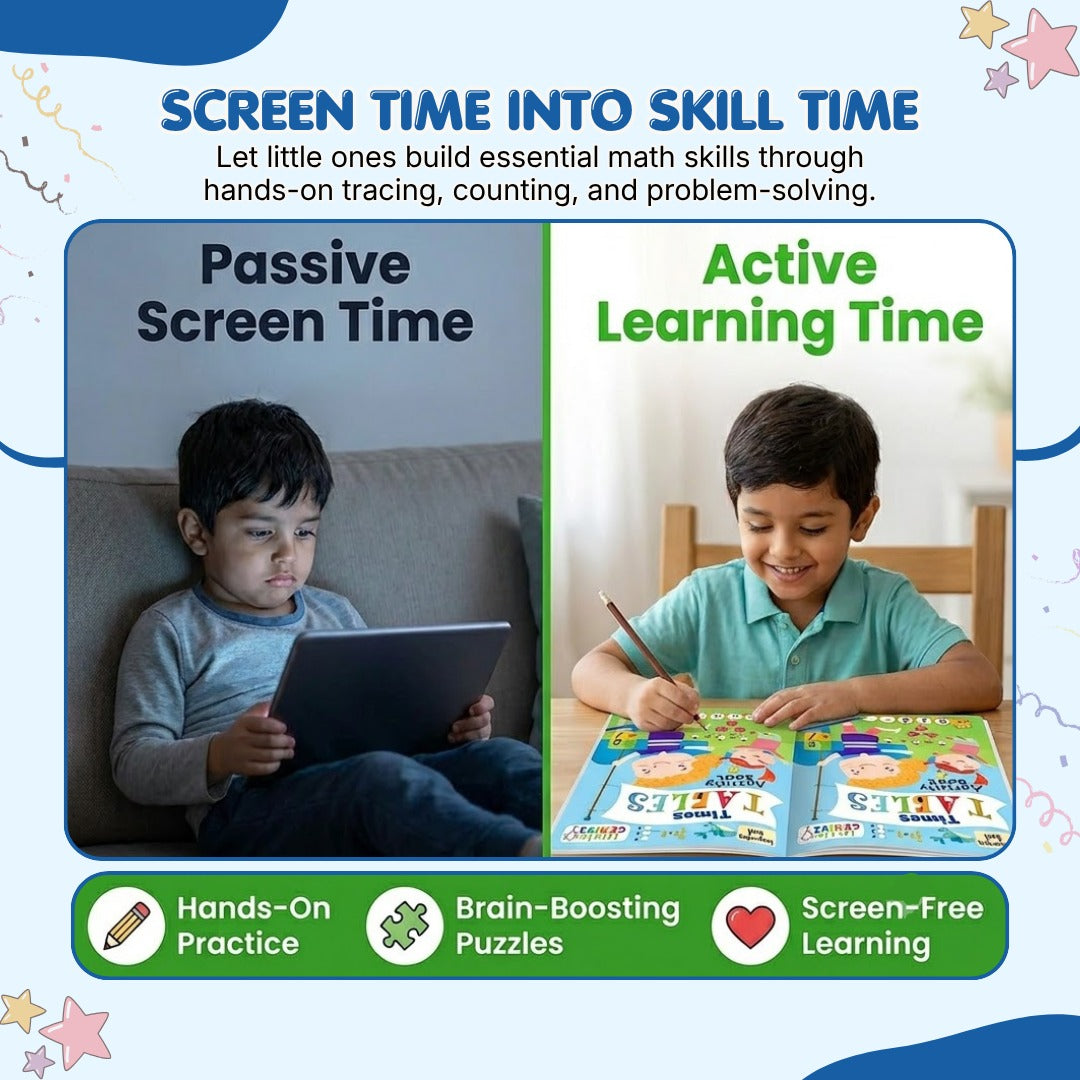Little Geniuses Times Tables Activity Book