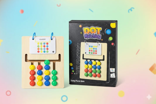 Dot Matching Wooden Sliding puzzle