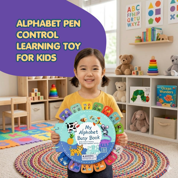 Alphabet Tracing Busy Book | Smart Learning Through Play | Improve Handwriting & Concentration | Ages 3+
