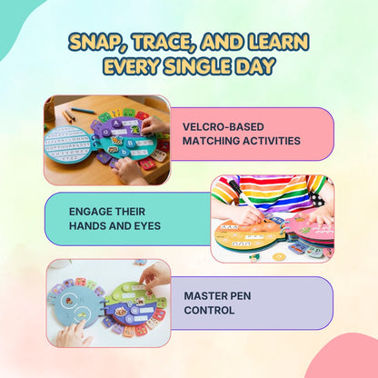 Alphabet Tracing Busy Book | Smart Learning Through Play | Improve Handwriting & Concentration | Ages 3+