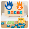 Montessori Math Toy [Finger Counting Wooden Game for Kids]