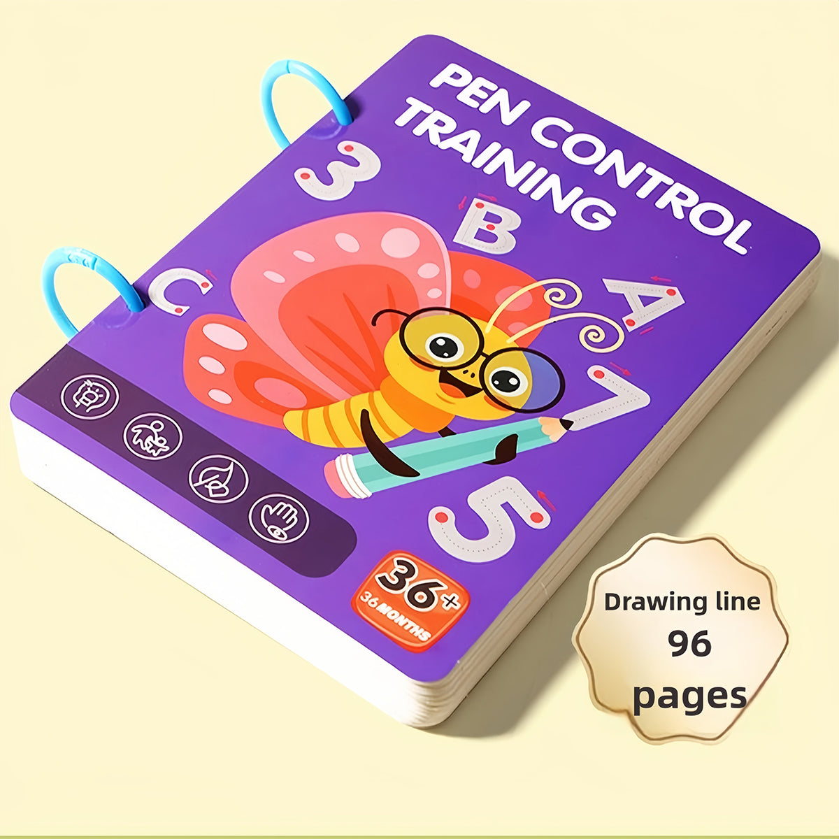 Montessori Pen Control Toy [Alphabet & Number Tracing Board for Kids]