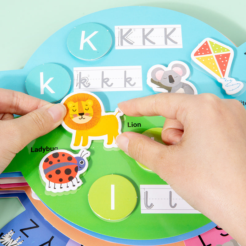 Montessori Busy Book [Alphabet Pen Control Learning Toy for Kids]