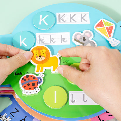 Montessori Busy Book [Alphabet Pen Control Learning Toy for Kids]