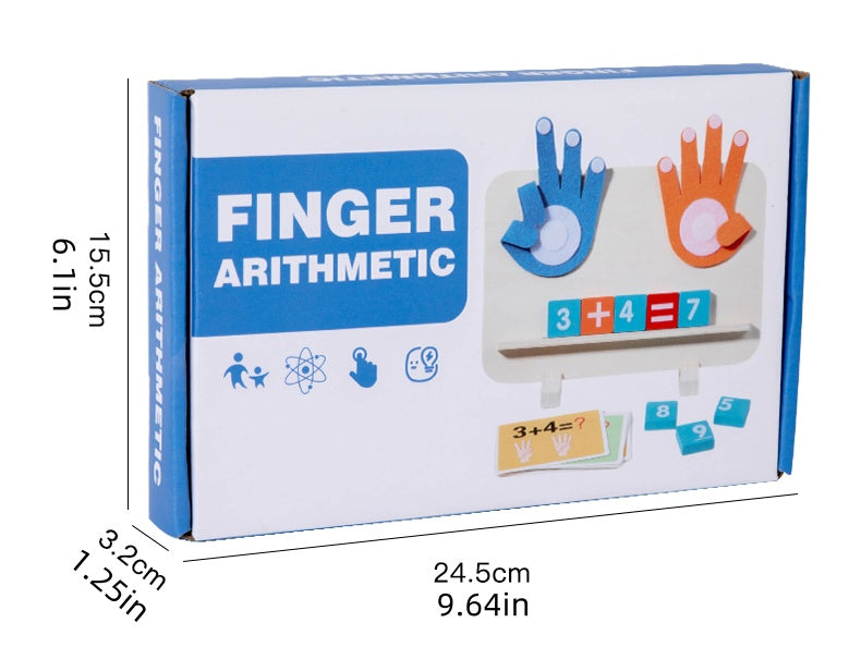 Montessori Math Toy [Finger Counting Wooden Game for Kids]